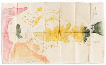 (JAPAN.) Shihei, Hayashi (after). Set of 5 manuscript maps of Japans surrounding regions.